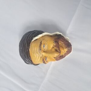 Handcrafted Brown and Black Art Bosson Head Vintage